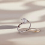 Oval cut lab grown diamond engagement ring 01