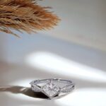 Princess cut lab grown diamond engagement ring 05
