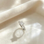 Princess cut lab grown diamond engagement ring 03
