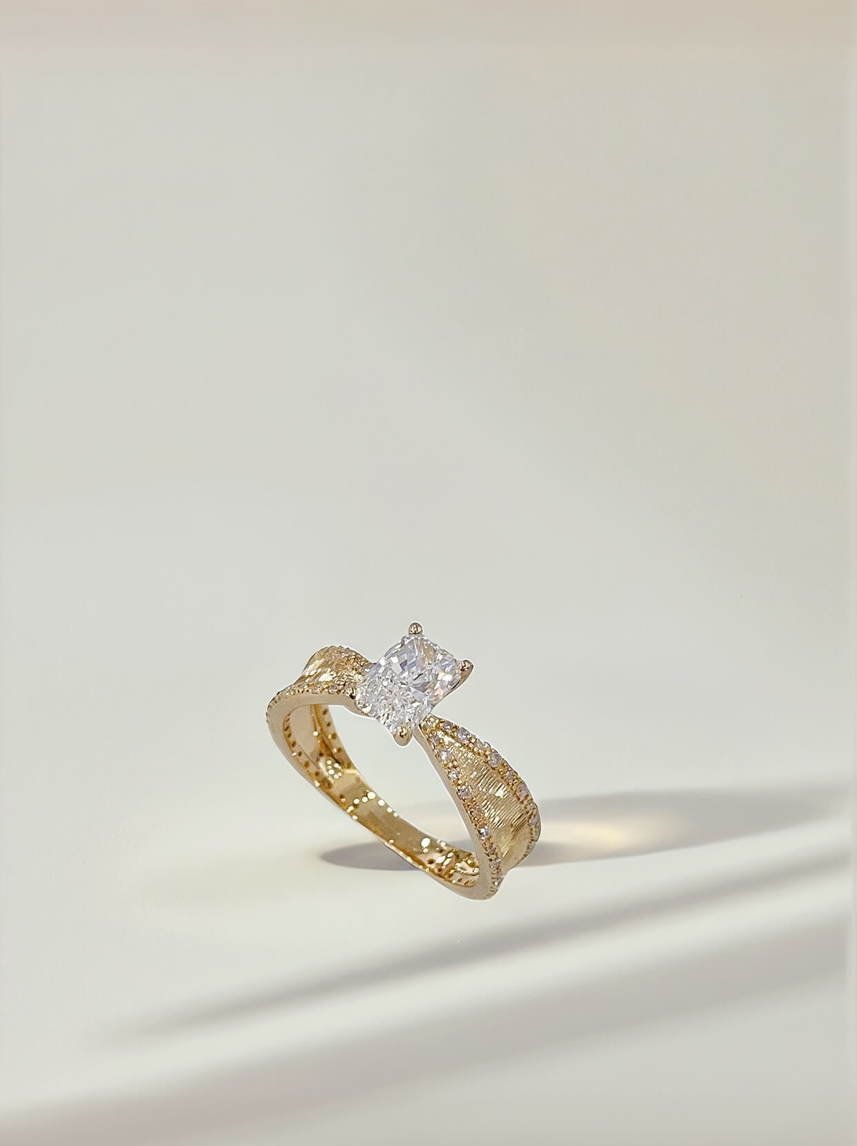 Radiant cut lab grown diamond engagement ring 02 Radiant cut lab grown diamond engagement ring 02