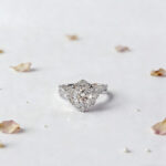 Round cut lab grown diamond engagement ring 02