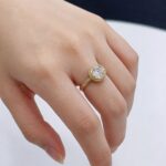 Round cut lab grown diamond engagement ring 05