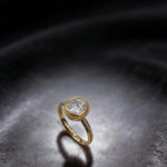 Round cut lab grown diamond engagement ring 05