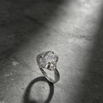 Round cut lab grown diamond engagement ring 03